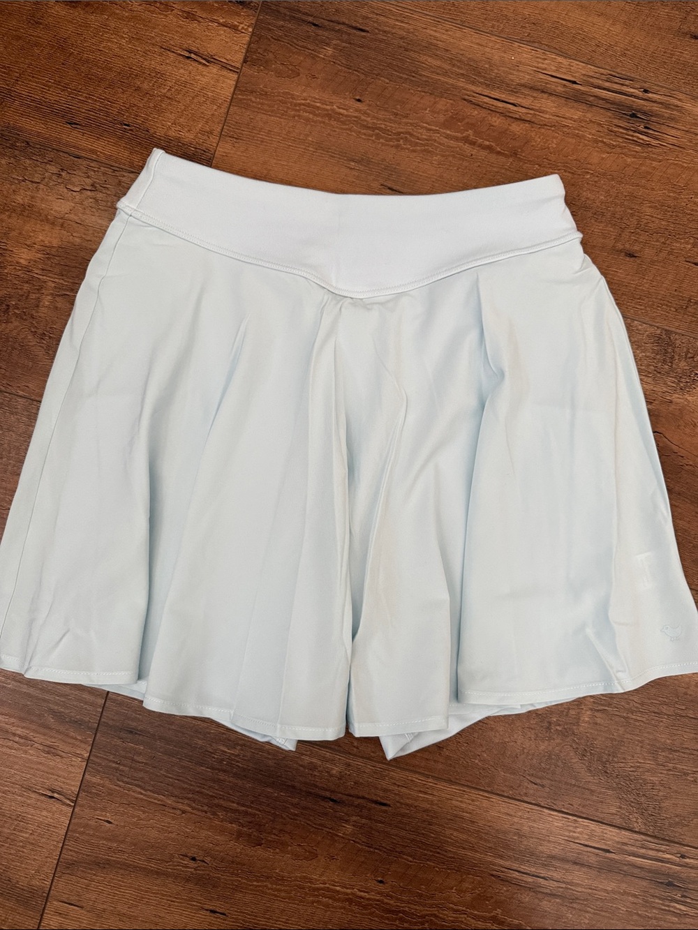 Bad Birdie Light Blue Flared Athletic Skort